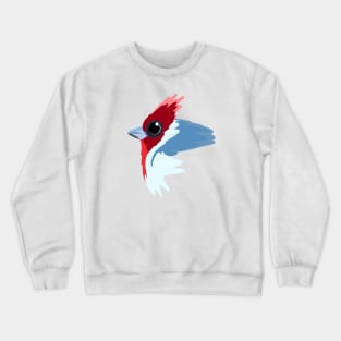 Simple Red Crested cardinal cartoon Crewneck Sweatshirt